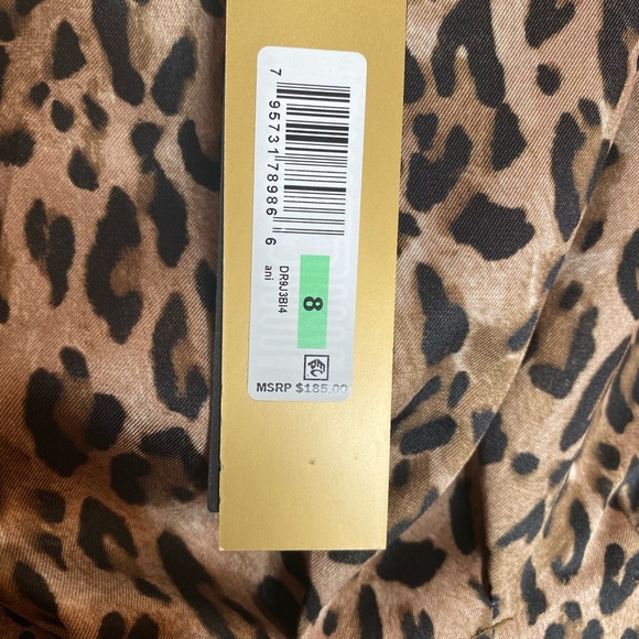 Brand New! Donna Karan Leopard Print Dress Size 8 - Picture 11 of 13